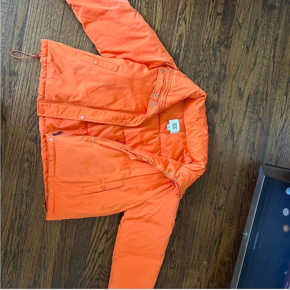 Urban Outfitters Orange Puffer Jacket (Brand BDG)